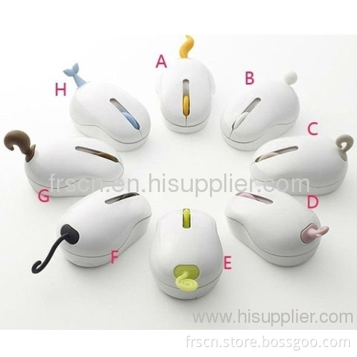 Animal Tail Shape Usb Driver 2.4g Wireless Mouse 